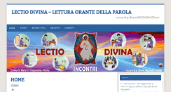 Desktop Screenshot of lectiodivina.it